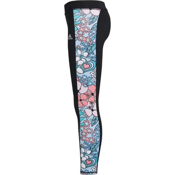NWT Adidas Spring Flower Active Leggings, Floral, Colorful, Fun - Picture 2 of 4